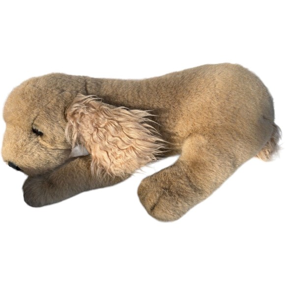 Woodland Hills Jockline American Cocker Spaniel Laying Dog Plush Stuffed Toy - Picture 4 of 15